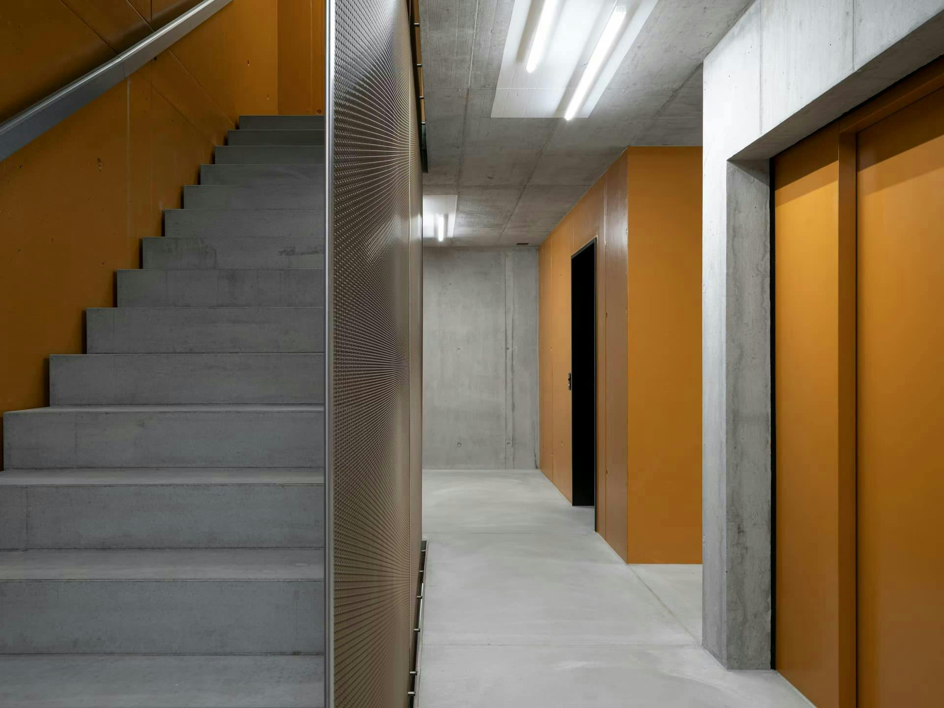 echt3D Portfolio Fotografie von minimalistischen Treppenhaus aus Beton